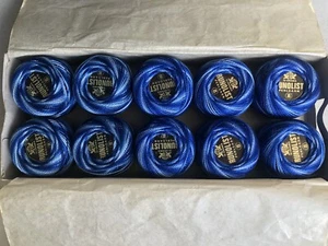 Vintage. Perlgarn Thread. Runolist Brand. Variegated Blue 10 Balls - Picture 1 of 2