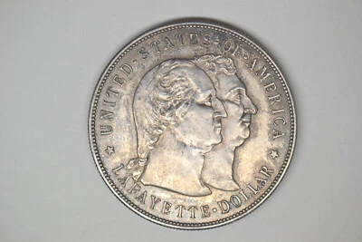 1900 Lafayette Commemorative Dollar- Choice AU/BU with pretty toning. - Image 1 of 4