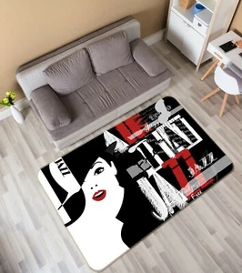 Tappeto fotografico 3D alfabeto artistico jazz RAIH443 opaco elegante coperta di lana miele - Foto 1 di 5