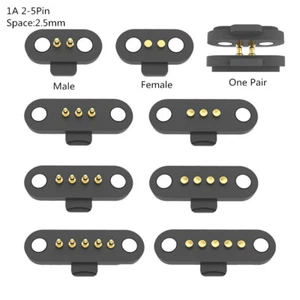 2Pair 2/3/4/5P 12V 1A Waterproof Magnetic Pogo Pin Connector Pogopin Male Female - Picture 1 of 22