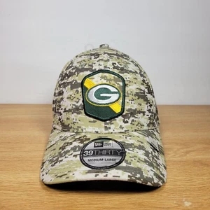 Green Bay Packers New Era 39Thirty Men’s Fitted Hat M-L 2023 Salute To Service - Picture 1 of 10