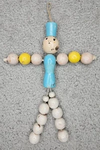 Tom Tinker? Wooden Beads Crib Toy Baby 1940’s READ - Picture 1 of 8