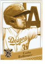 Cody Bellinger 2020 Topps Big League Star Caricature Reproductions 5x7 Gold #SC-