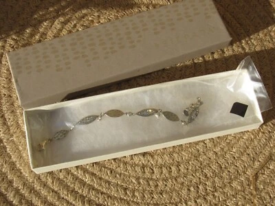 SILPADA B3391 ледяные элементы .925 серебро Swarovski кристалл браслет 7-8» - Изображение 1 из 4