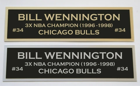 Bill Wennington nameplate for signed autographed basketball photo jersey case Cover