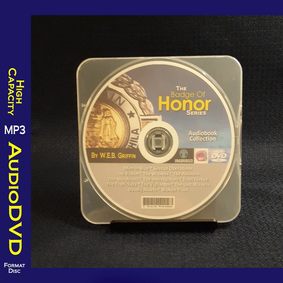 The BADGE OF HONOR Series By W.E.B. Griffin - 13 MP3 Audiobook Collection Foto 1 de 1