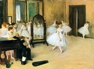 The Dancing Class by Edgar Degas 60cm x 44cm High Quality Canvas Print - Picture 1 of 1