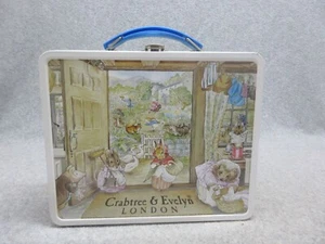 UNUSED French 1985 CRABTREE & EVELYN Peter Rabbit Beatrix Potter LUNCHBOX MiNT - Picture 1 of 6