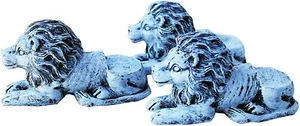ANIMATED POLY RESIN LION SHAPED POT FEET/PLANTER RISERS SET OF 3,NEW LARGE SIZE - Picture 1 of 6