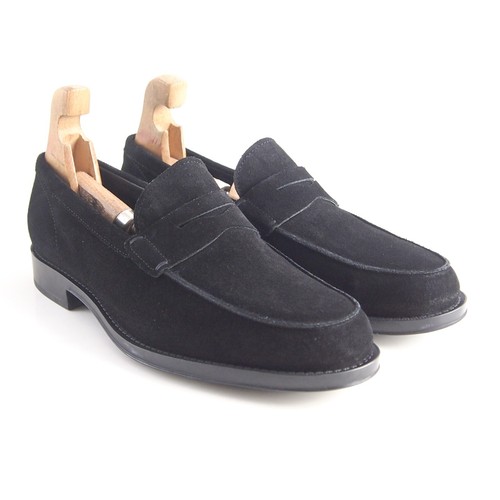 TOD’S Penny Loafers Neri In Suede Da Uomo Taglia US 8 EU 41