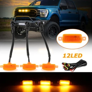 3x Smoked Amber Front Bumper Grille Running Lights For Dodge Ram 1500 2500 3500 - Bild 1 von 12