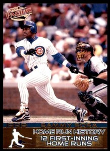 1998 Pacific Home Run History Sammy Sosa Chicago Cubs #56