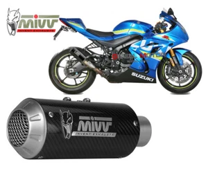 Terminale Scarico MIVV MK3 Carbonio per SUZUKI GSX-R 1000 2017 > 2020 - Imagen 1 de 5