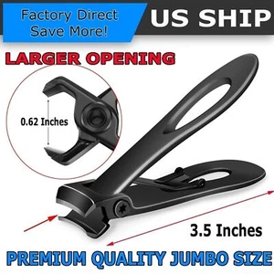 Stainless Professional Extra Large Toe Nail Clippers For Thick Nails Heavy Duty - Picture 1 of 5
