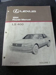 1994 LEXUS LS400 SERVICE MANUAL SHOP REPAIR VOLUME 2 ONLY - Picture 1 of 1