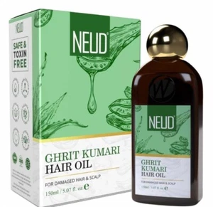 NEUD GHRIT KUMARI ALOEVERA PURE HERBAL NATURAL HAIR OIL FOR DAMAGED HAIR150mlX 1 - Picture 1 of 4