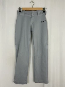Nike Boys Gray Vapor Pro Tailored Fit Full Length Baseball Pants Size Small - Picture 1 of 16