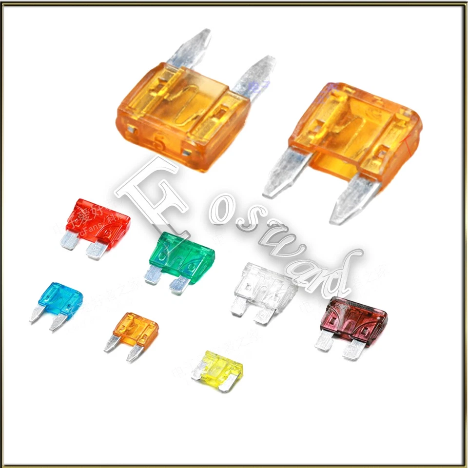 Lote FUSIBLES HOJA ESTÁNDAR PARA COCHE FURGONETA BICICLETA FUSIBLE 5A 10A 15A 20A 30A MINI FUSIBLE COCHE Foto 1 de 1