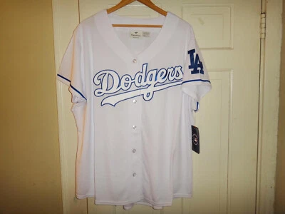 Camiseta deportiva para mujer talla grande Los Angeles Dodgers MLB Fanatics blanca fresca base nueva con etiquetas Foto 1 de 4