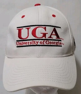 UGA University of Georgia Bulldogs Hat Cap The Game Fitted Size Small White Red - Picture 1 of 10