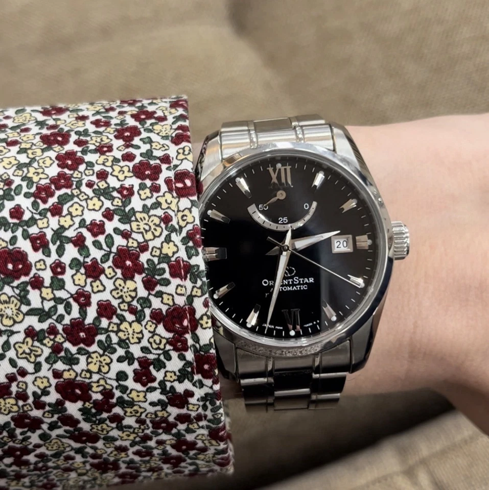 Beautiful Orient Star Automatic Black Dial Stainless Steel Men's Luxury Watch - Image 1 of 4