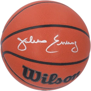 Julius Erving 76ers Signed Wilson Authentic Series Indoor/Outdoor Basketball - Picture 1 of 3