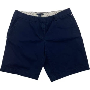 Tommy Hilfiger Chino Shorts Casual Navy Women UK 10 - Picture 1 of 6