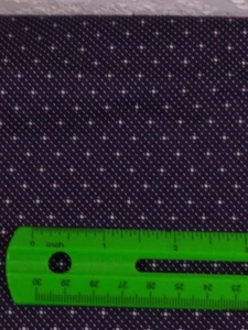 2+ yds fabric vintage purple pin dot JOAN KESSLER quilting material 100% cotton - Picture 1 of 9