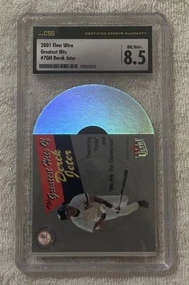 Fleer Ultra 2001 The Greatest Hits Of Derek Jeter #7GH New York Yankees Salón de la fama Foto 1 de 2