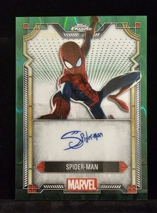 2024 Topps Chrome Marvel Spider-Man #MI-8 Auto Green Gamma RayWave 10/99 - Picture 1 of 10