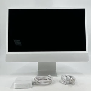 iMac 24 Silver 2021 3.2 GHz M1 8-Core CPU 8-Core GPU 8GB RAM 512GB SSD Excellent - Picture 1 of 6
