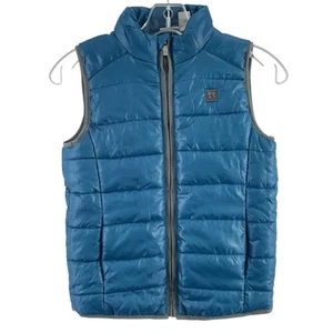 Calvin Klein Jeans Girls' Size 4 Blue Polyester Zip-Up Puffer Vest Preowned - Picture 1 of 6