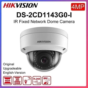 4MP Hikvision DS-2CD1143G0-I PoE H.265+ IR30m Dome IP Network Camera WDR 2.8/4mm - Picture 1 of 12