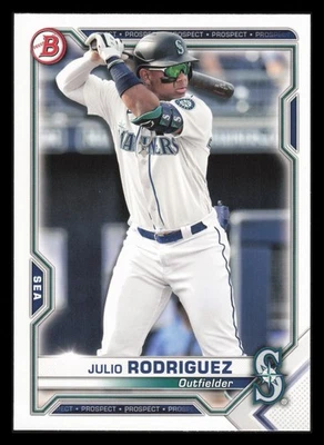Julio Rodriguez Prospect 2021 Bowman BP-86 Seattle Mariners - Image 1 of 2