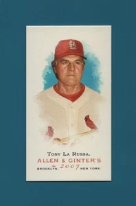 2007 Topps Allen & Ginter Mini #259 Tony La Russa HOF - Picture 1 of 2