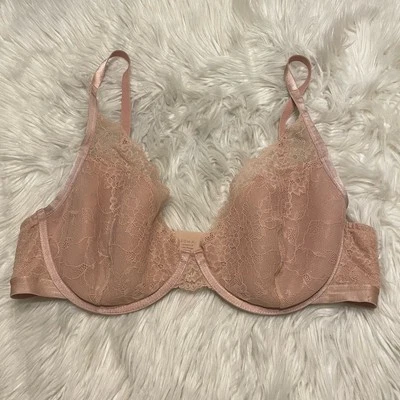 Soma 40C Bra Lightest Lift Lace Plunge Underwire Back Closure - Image 1 of 4