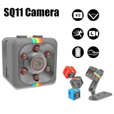 SQ11 Mini Action Cam HD 1080P Micro Telecamera Sportiva con Visione Notturna - Immagine 1 di 4