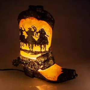 Cowboy Boot Table Lamp : NEW - Picture 1 of 1