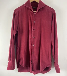 mulberry Cordhemd Herren Gr. M 15- 3/4 rot - Bild 1 von 10