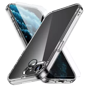 For iPhone 16e 2025 Clear Case with Screen Protector Metal Camera Lens Cover - Picture 1 of 9