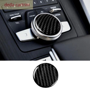 Carbon Fiber Central Control Multimedia Knob Cover For Audi A4 A4L B9 2017-2019 - Bild 1 von 9