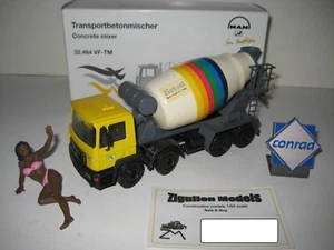 Man F 90 4-ACHS Ber-Tu Bétonnières #6164 Conrad 1:50 Ovp - Bild 1 von 2