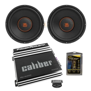2) JBL 12" GX1200 1000 WATTS 4ohm Subwoofers +1500 watt Peak Amp & 4G wire kit - Picture 1 of 5