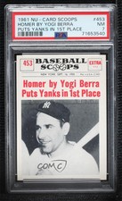 1961 Nu-Cards Baseball Scoops Yogi Berra #453 PSA 7 HOF