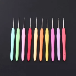 0.5-2.75mm Metal Knitting Needles Crochet Hooks Tool With Ergonomic Grips 1pcs - Picture 1 of 22