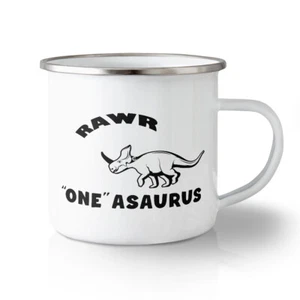 Unbreakable Travel Mug 10 Ounces Roar 1 Dinosaur Style A Aluminum Tea Cup 10 Oz - Picture 1 of 3