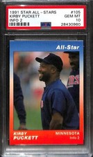 1991 STAR ALL-STARS #105 KIRBY PUCKETT INFO 2 PSA 10 28430960