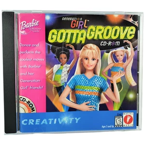 Vtg BARBIE CREATIVITY GOTTA GROVE Girl Mattel PC CD Computer 1999 Work Window Vg - Bild 1 von 5