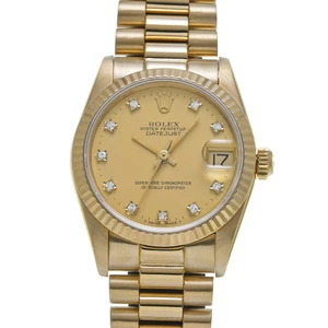 ROLEX Datejust 68278G Champagne/diamond WATCH 652936 - Picture 1 of 5