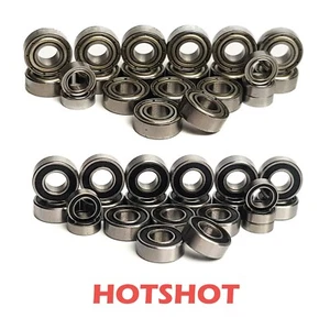 Bearing Set for TAMIYA HOT SHOT HOTSHOT THUNDERSHOT COMPLETE 22 RUBBER/METAL - Picture 1 of 21